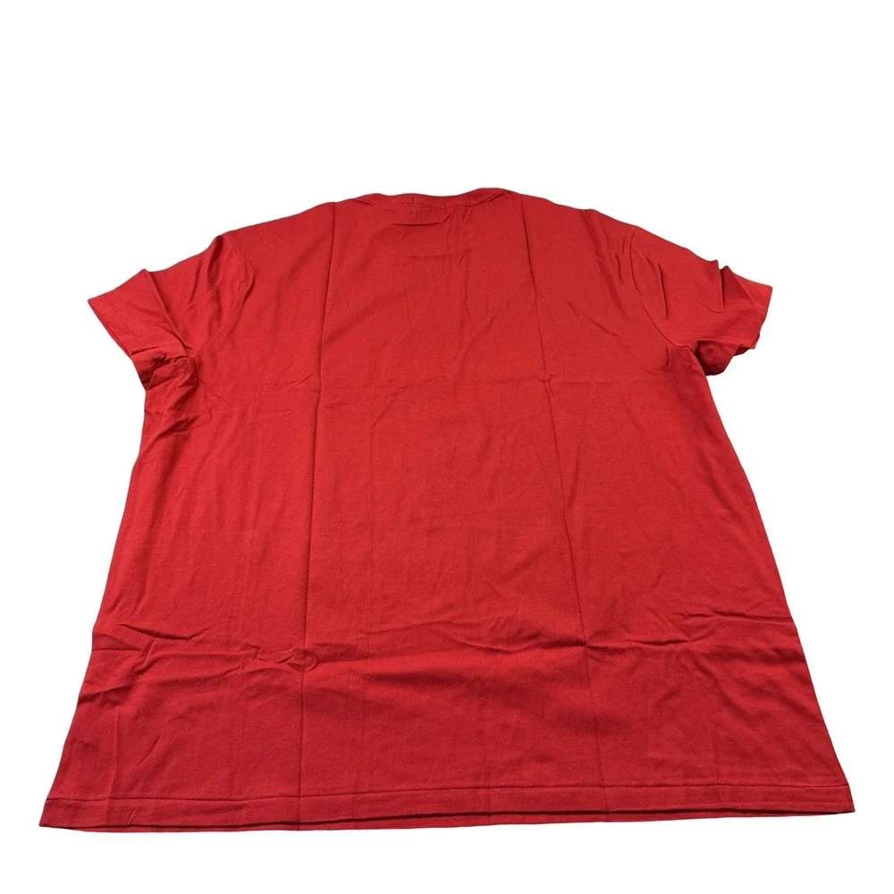 Polo Ralph Lauren Red Fair Isle Polo Bear Cotton S/S T Shirt Size 2XL NWT